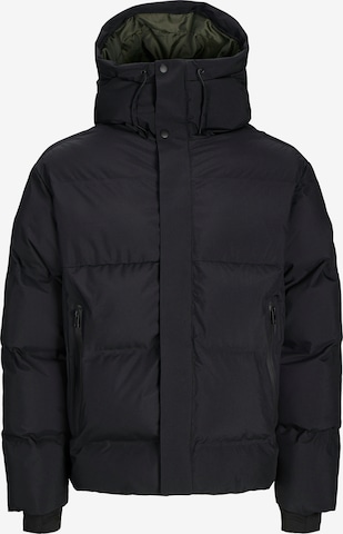 JACK & JONES Talvitakki 'JCOAlpha' värissä musta: etupuoli