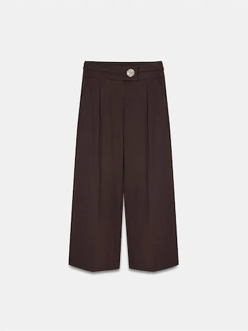 Wide Leg Pantalon Dilvin en marron : devant