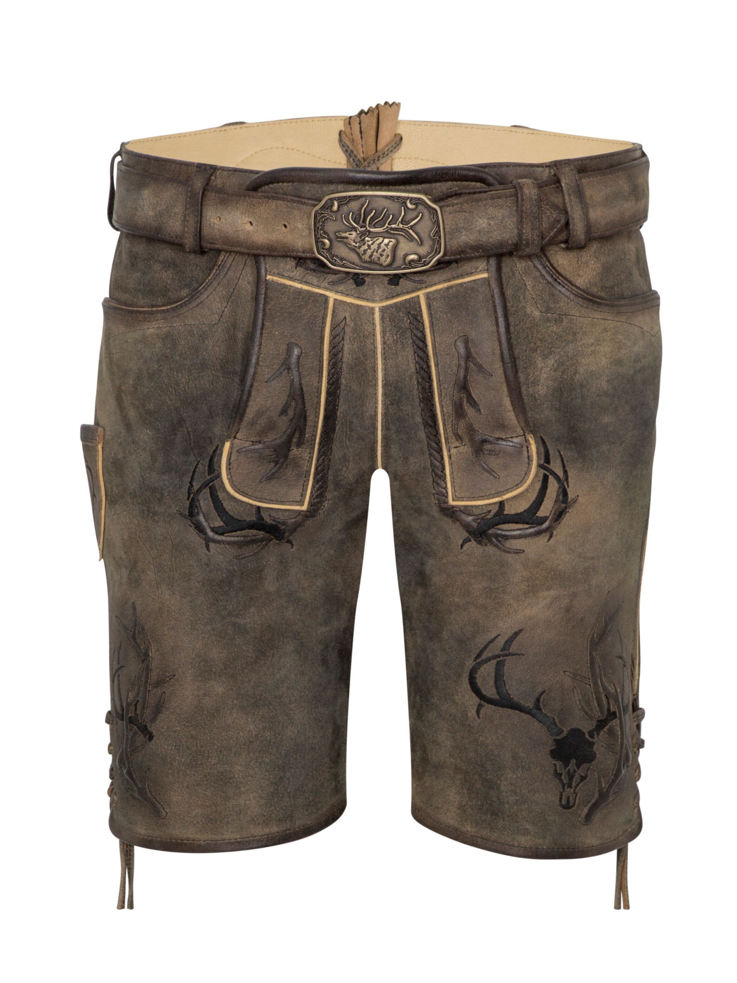 SPIETH & WENSKY Trachtenhose 'Astral' in Braun: Vorderseite