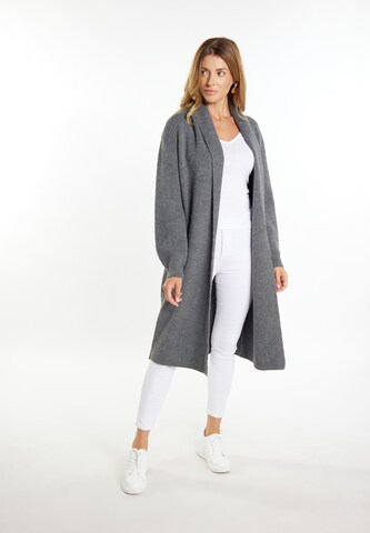 usha WHITE LABEL Knit cardigan 'Vanne' in Grey: front