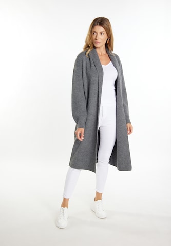 usha WHITE LABEL Knit Cardigan 'Vanne' in Grey: front