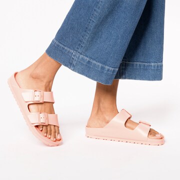 BIRKENSTOCK - Zapatos abiertos 'Arizona' en naranja: frente