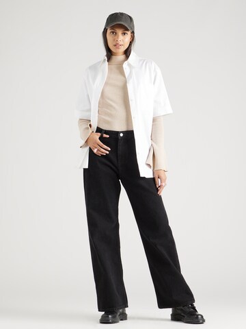 Monki Wide leg Jeans i svart