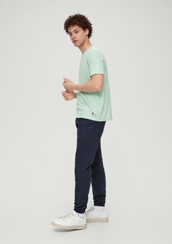 QS Tapered Broek in Blauw
