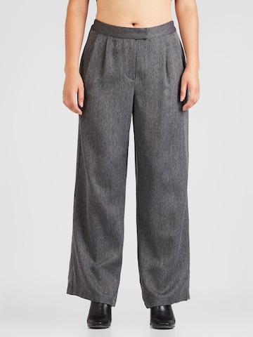 Vero Moda Curve - regular Pantalón plisado en gris: frente