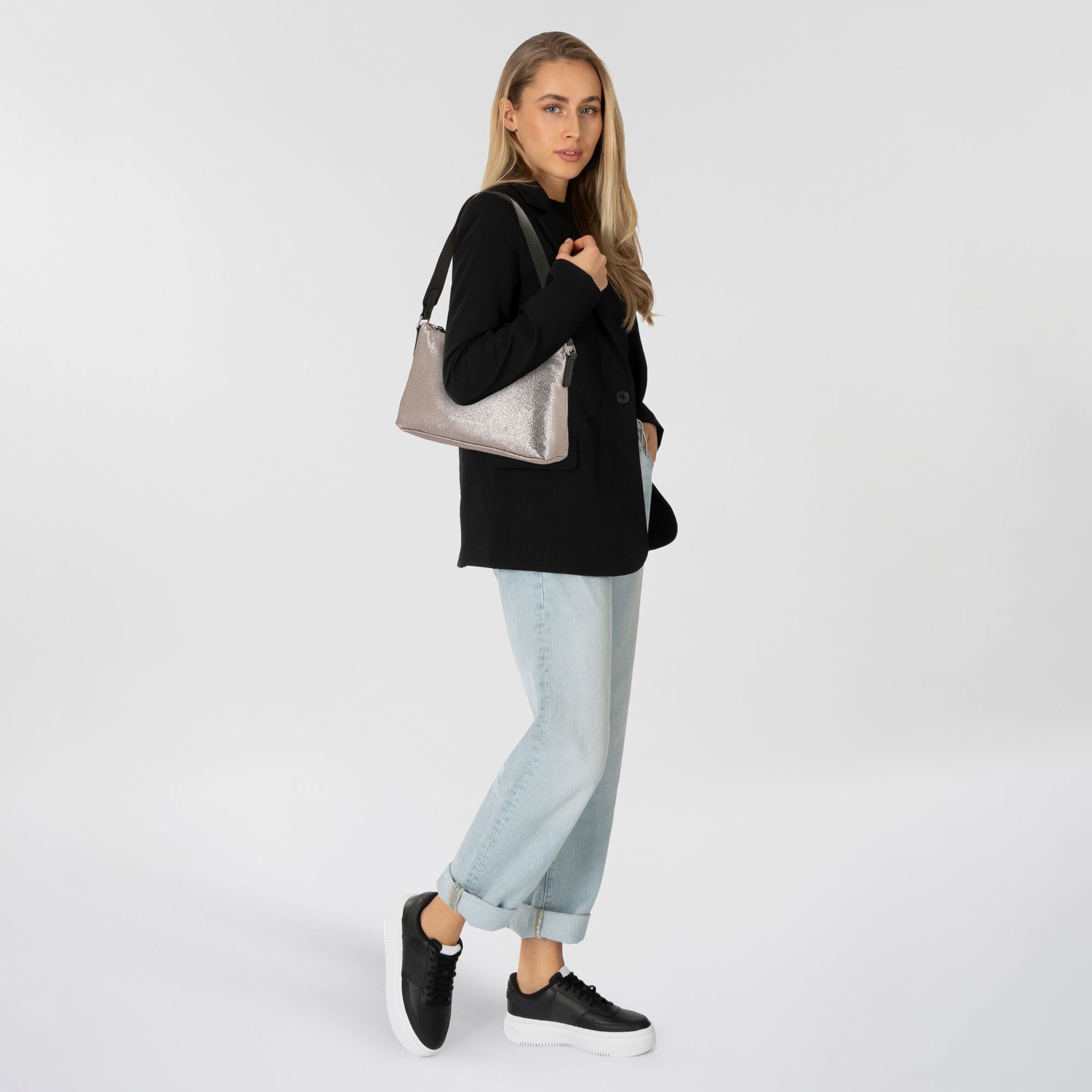 Borsa a spalla di TOM TAILOR DENIM in grigio: frontale