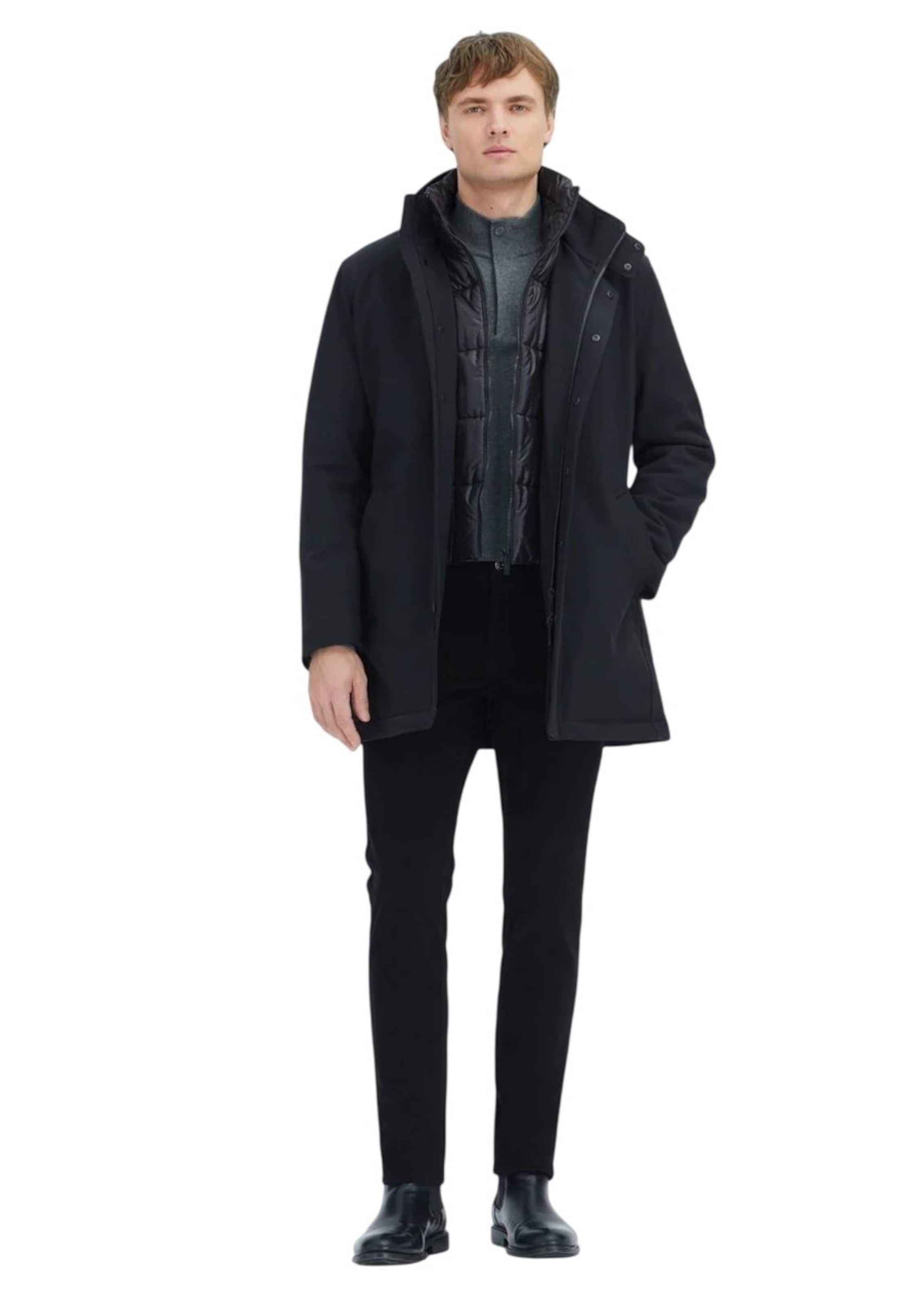 Ramsey Mantel in Schwarz