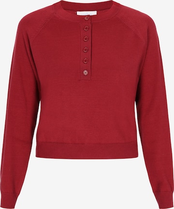 usha BLUE LABEL Sveter - Červená: predná strana