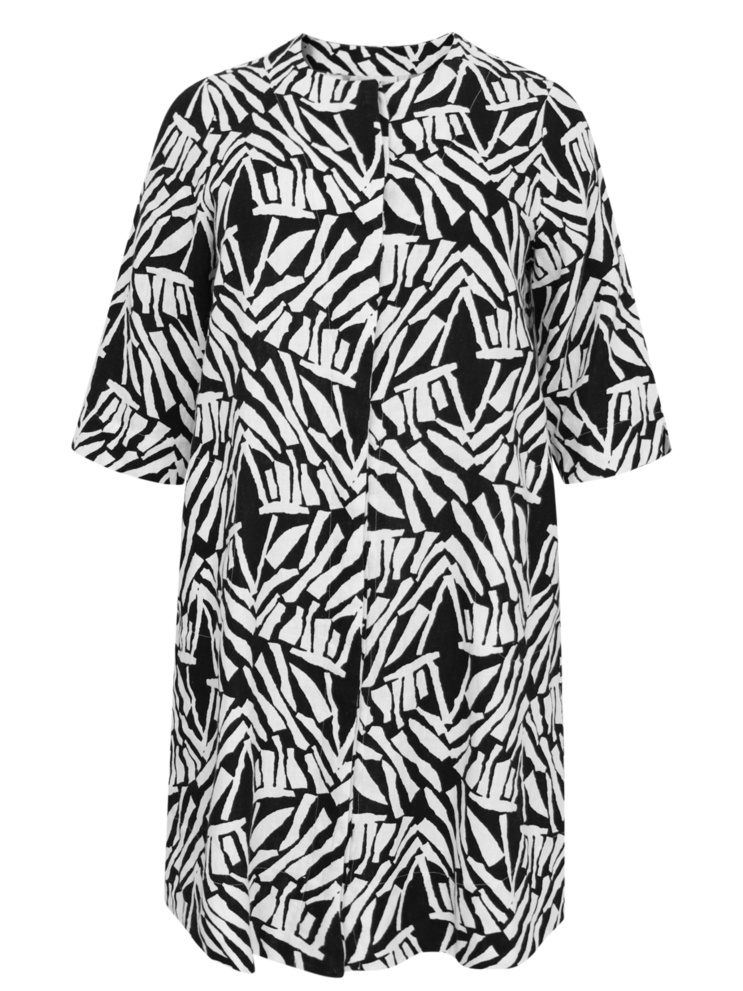 YOEK Blouse 'Nairobi' in Black / White, Item view