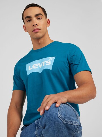 LEVI'S ® Normalny krój Koszulka 'Graphic Crewneck Tee' w kolorze niebieski