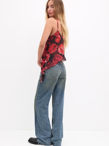 Haut Pull&Bear en rouge
