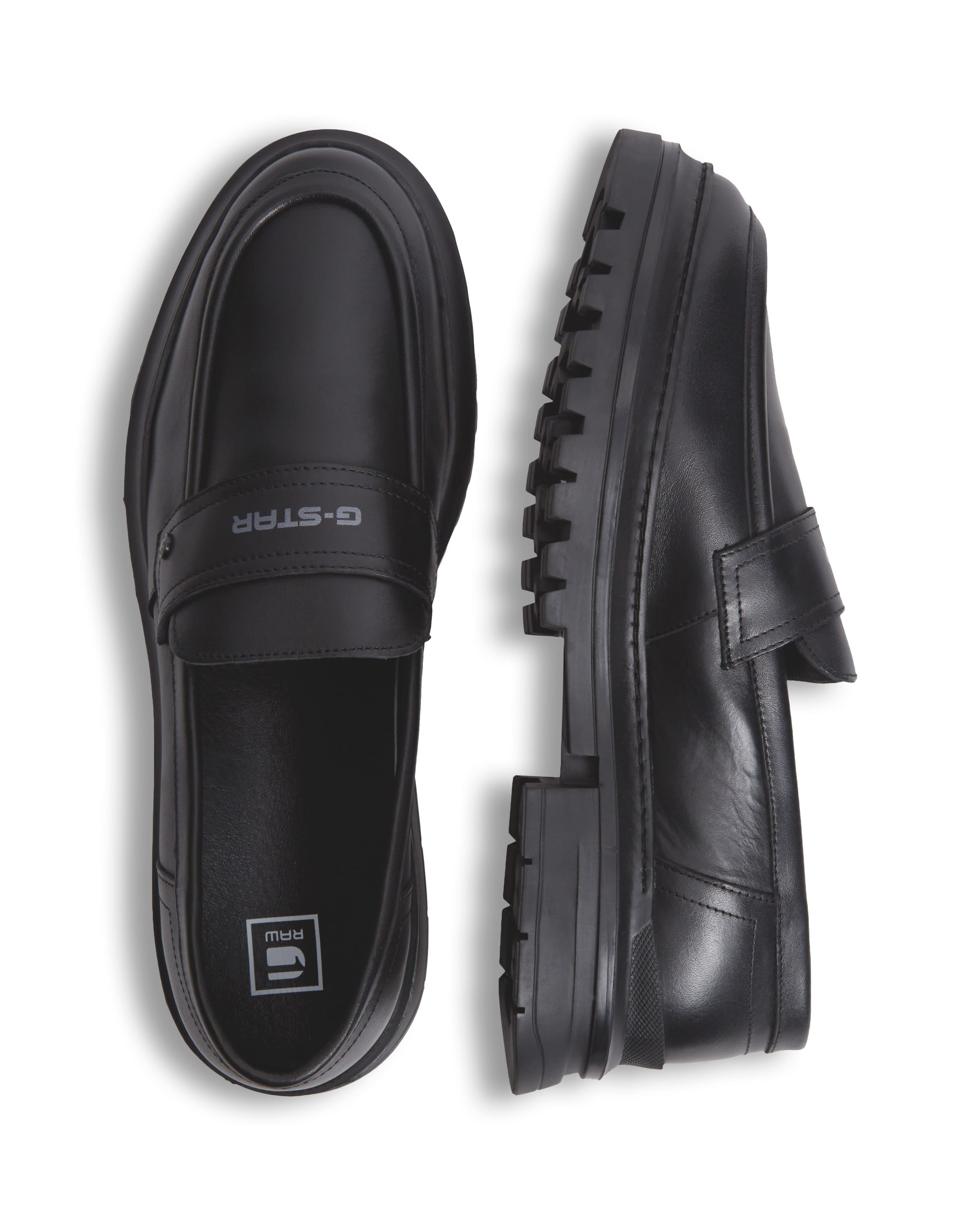 G-STAR Slip-ons 'Millery Loafer Leather' in Black