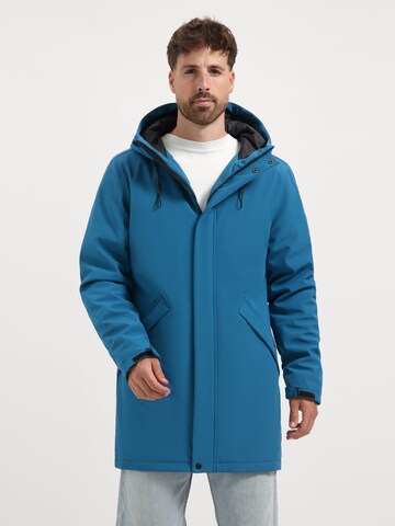 Travelin Outdoorjas 'Enok' in Blauw: voorkant