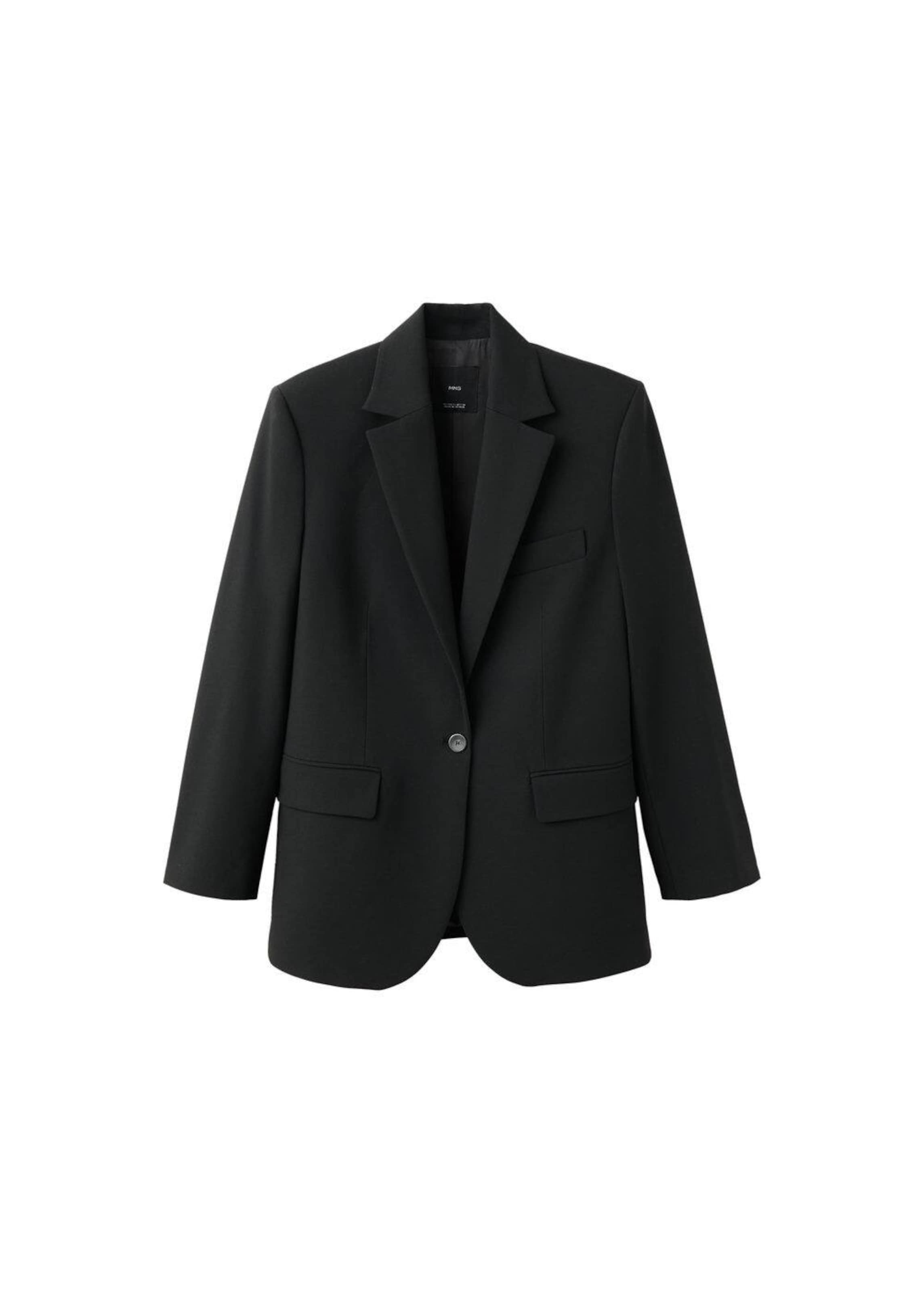 MANGO Blazer 'Milano' in Black: front
