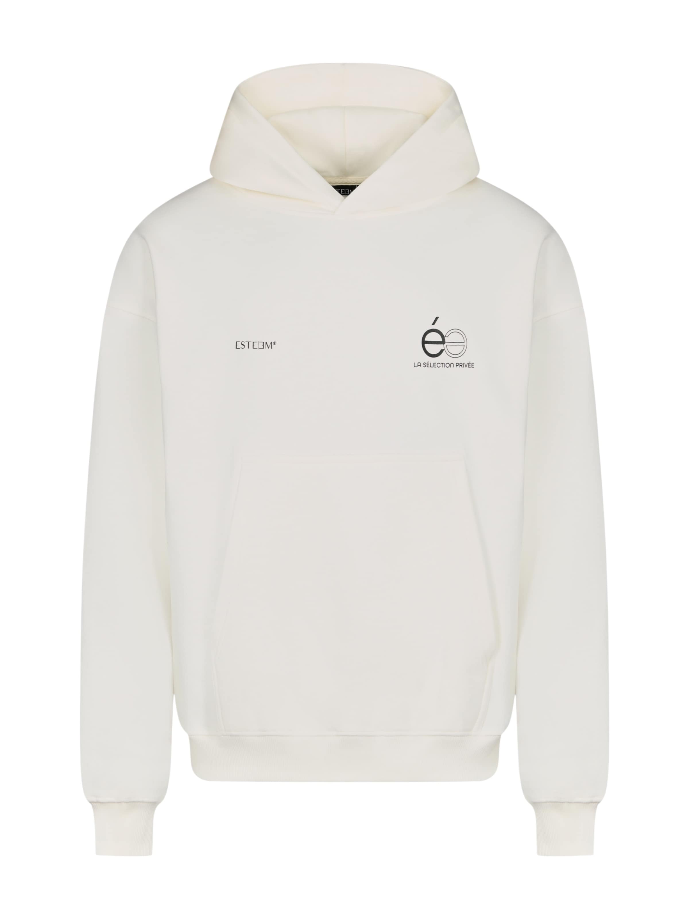 ESTEEM Collegepaita 'Opposé' värissä valkoinen: etupuoli