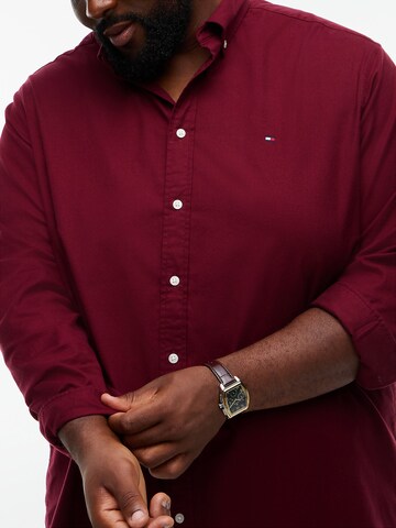 Tommy Hilfiger Big & Tall Regular Fit Hemd 'Flex' in Lila