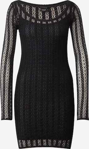 PINKO Knitted dress 'Abito' in Black: front