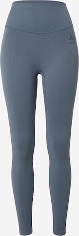 ODLO Skinny Sportovní kalhoty 'ACTIVE 365' – modrá: přední strana