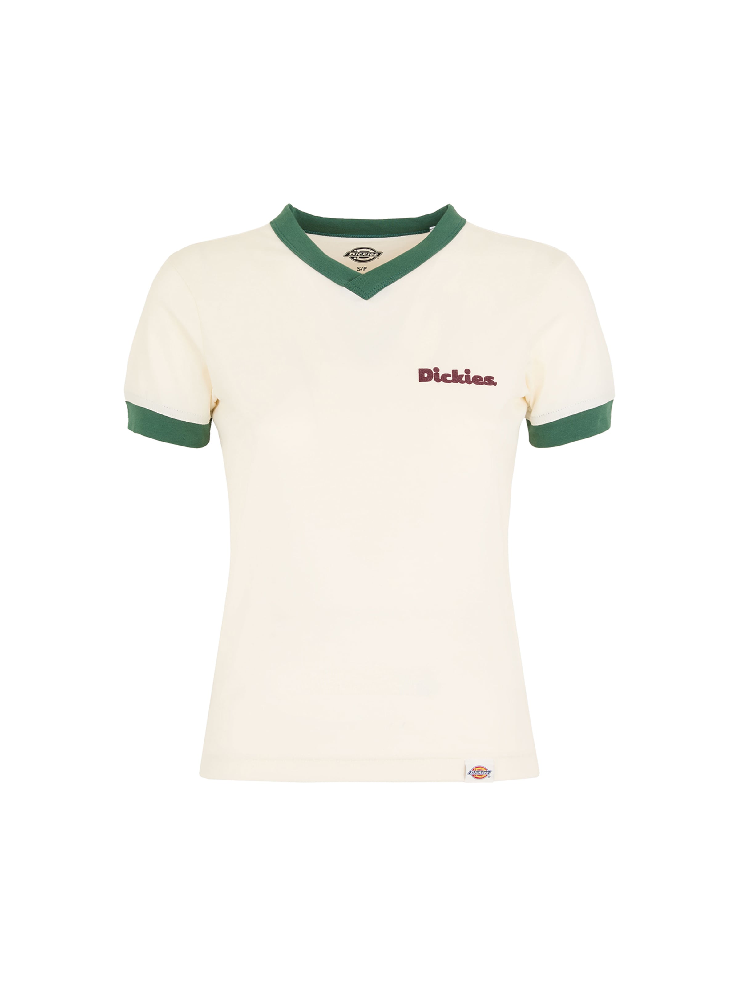 DICKIES Tričko 'Slayden Ringer' – béžová: přední strana