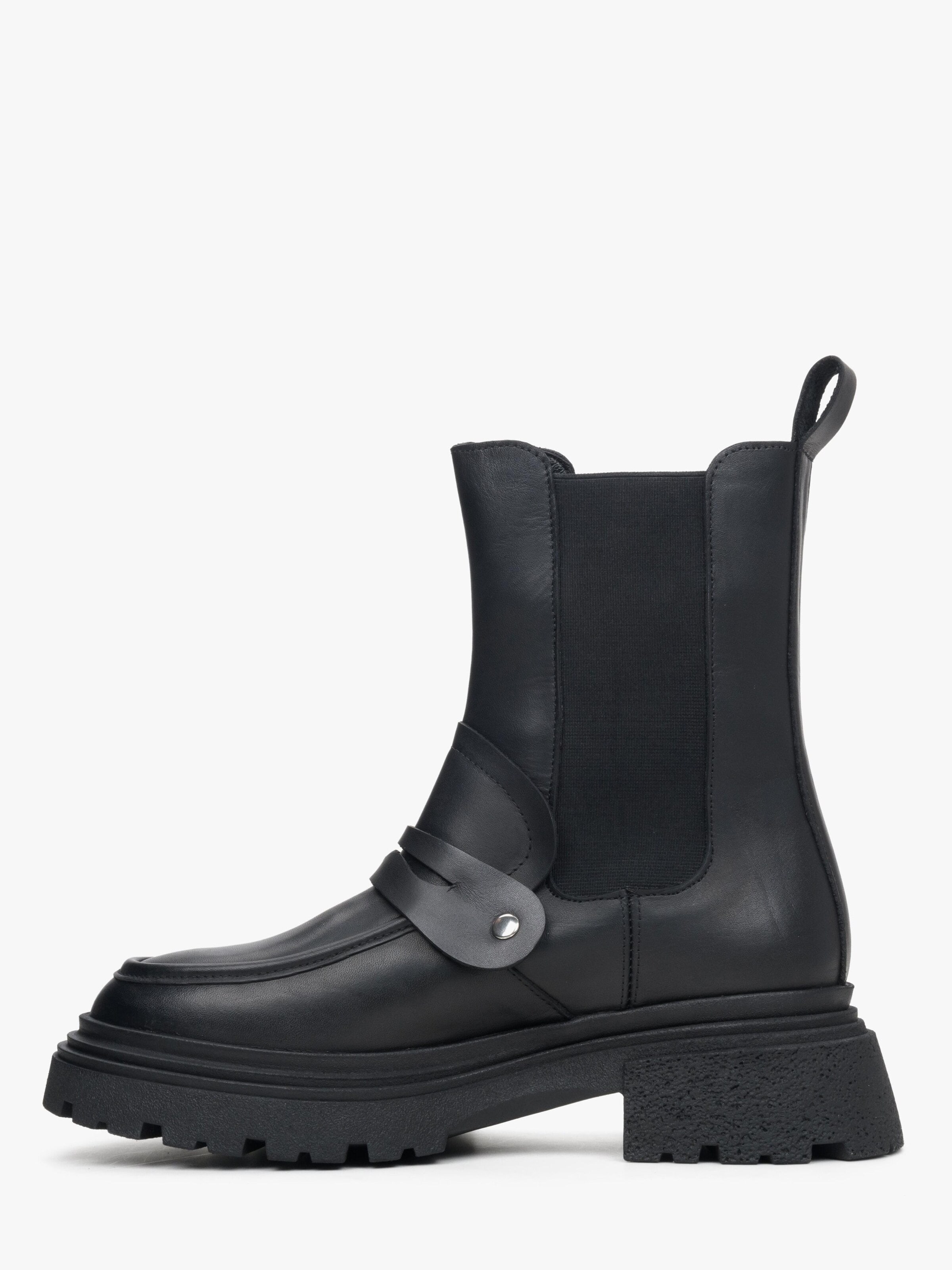 Estro Chelsea Boots '1210-03' i sort: forside