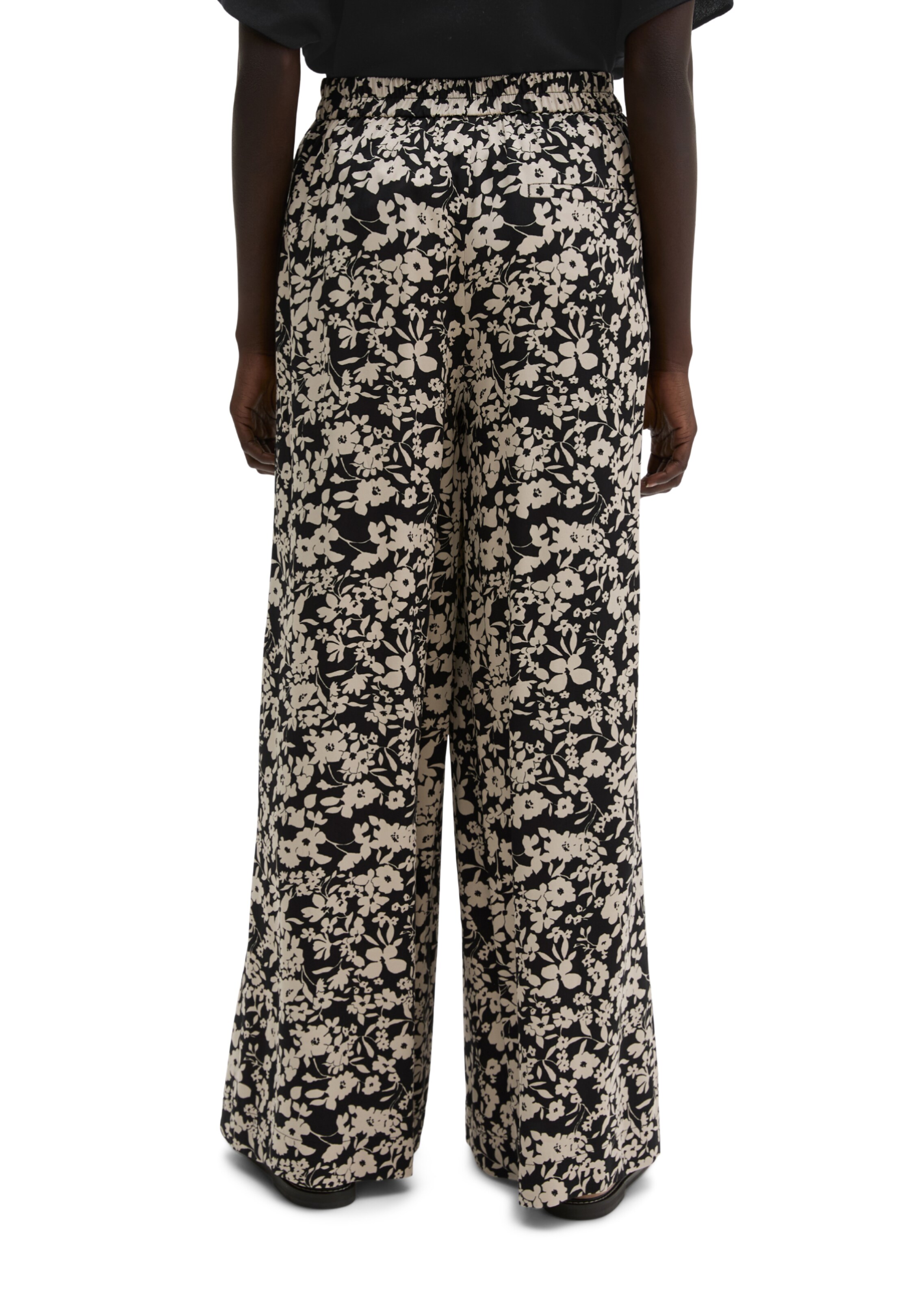 Marc O'Polo Wide leg Παντελόνι σε μαύρο