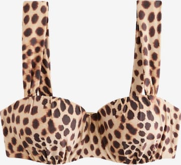 Next Бандо Верх бикини в Бежевый: спереди