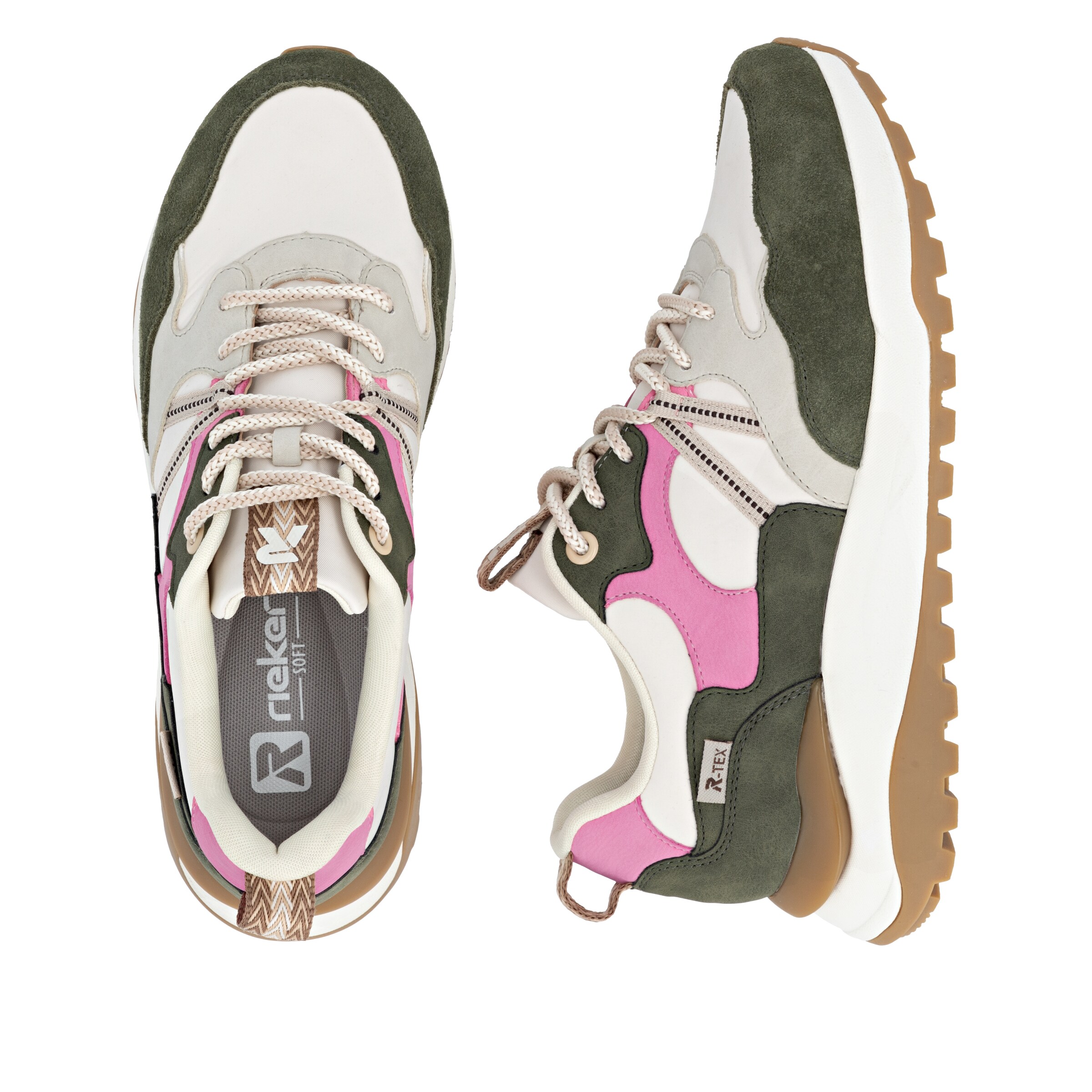 Baskets basses Rieker en blanc