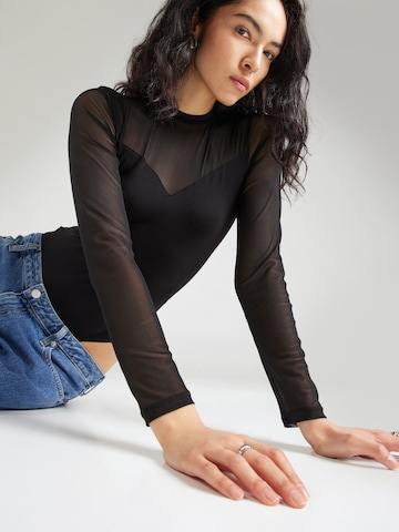 ABOUT YOU Shirt Bodysuit 'Erin' in Black