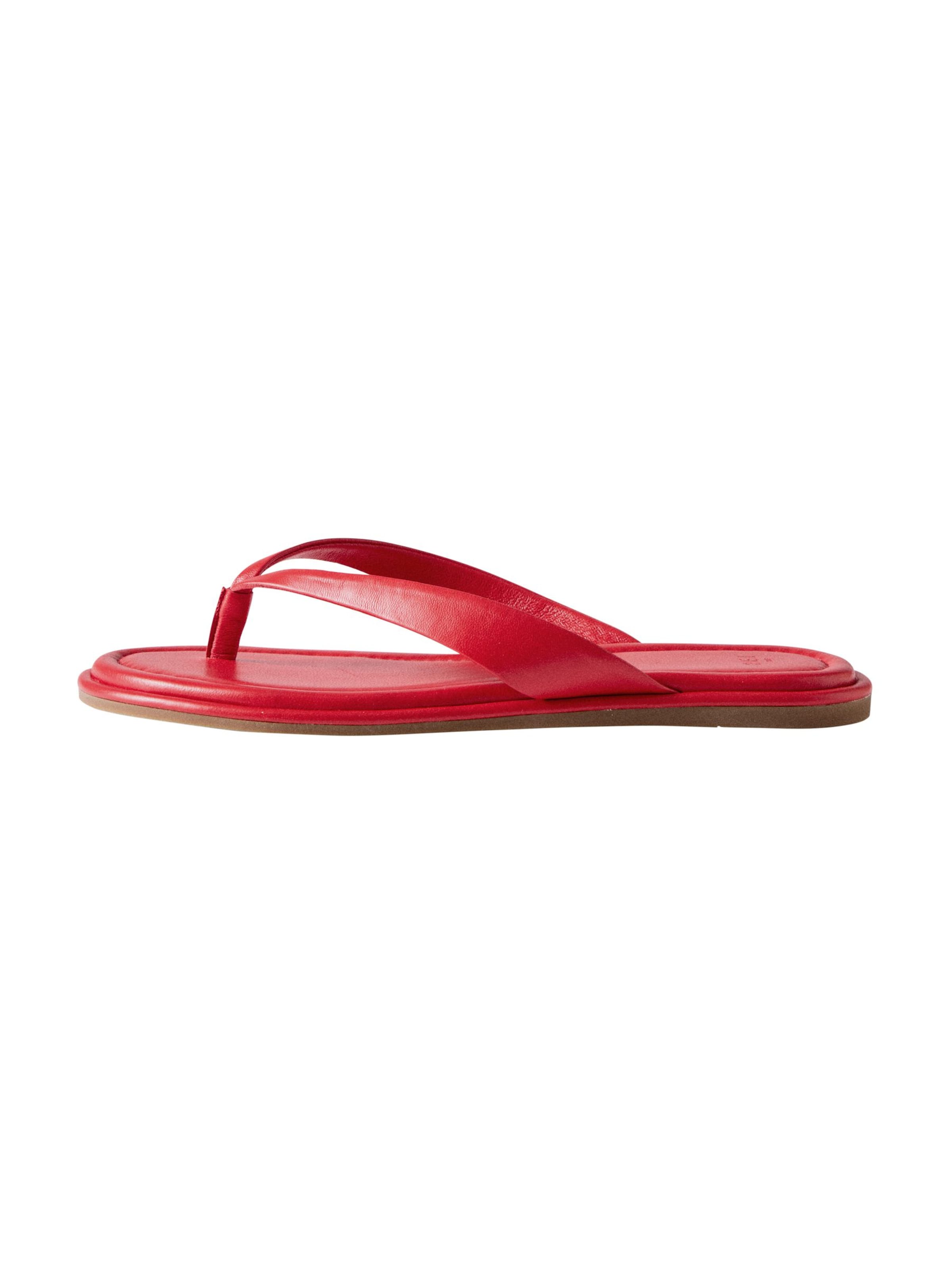 Tongs The Set en rouge : devant