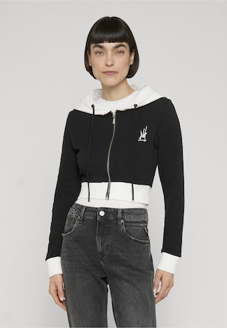 Dangerous DNGRS Sweatvest 'Obscure' in Zwart: voorkant