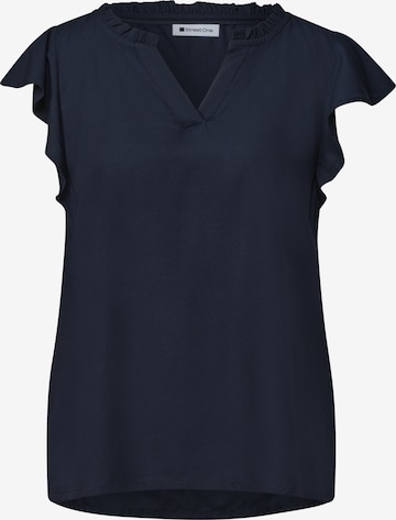 STREET ONE Blouse in Blue: front