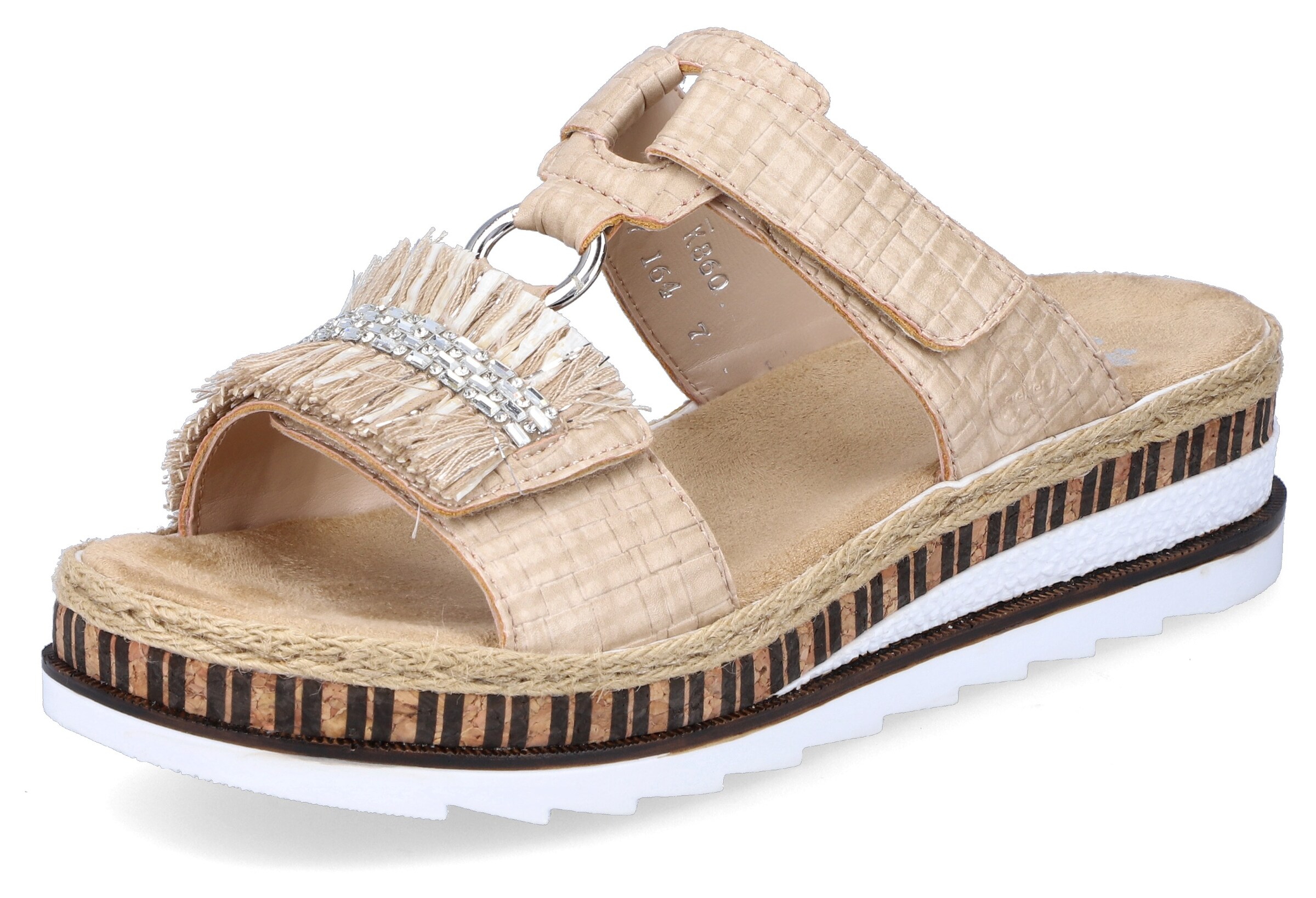 Mule Rieker en beige : devant