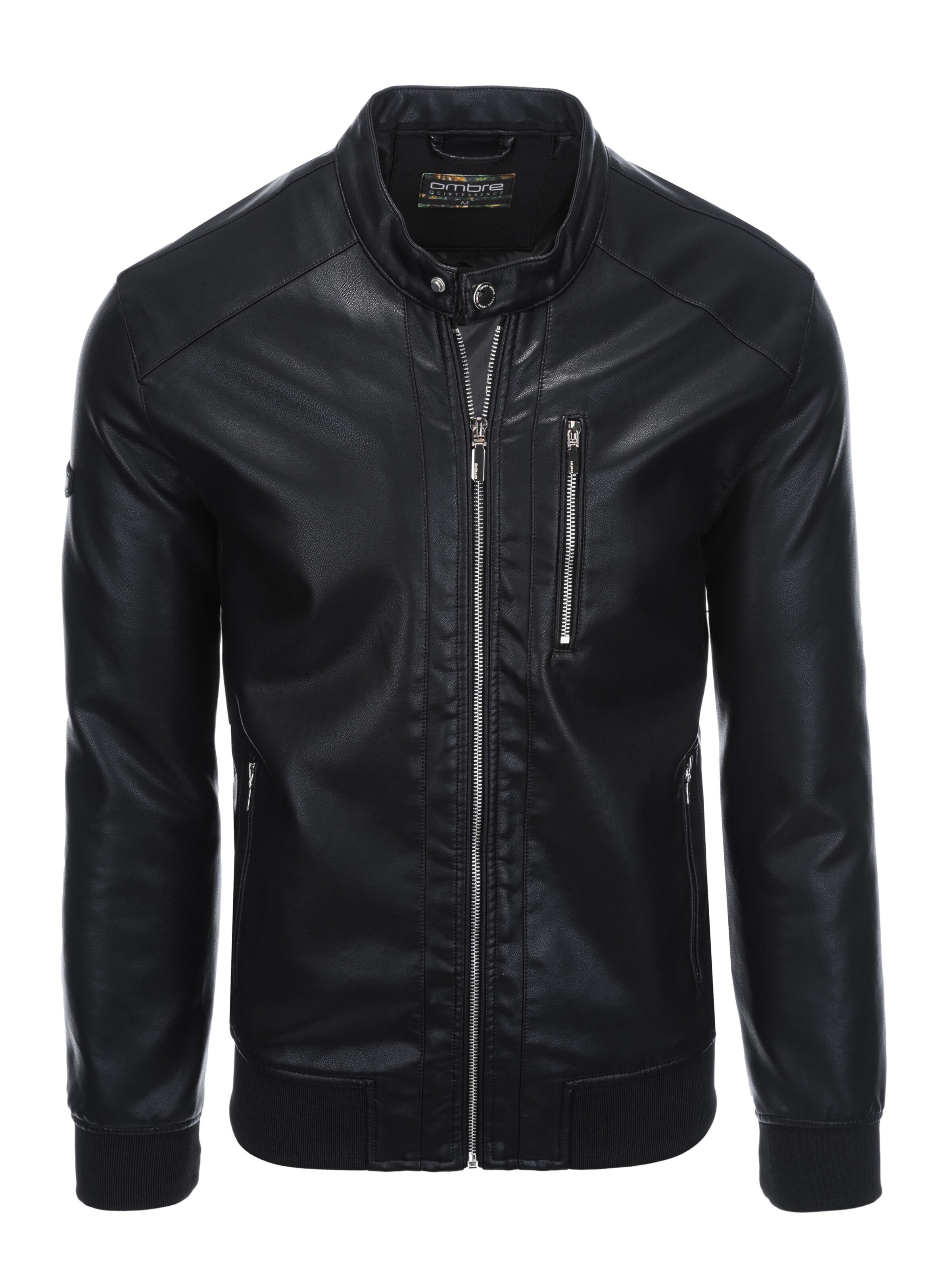 Ombre Tussenjas 'OM-JAFL-0109' in Zwart: voorkant