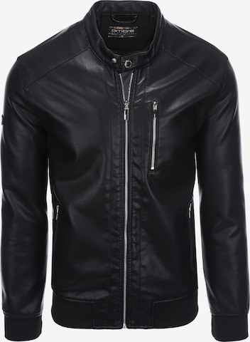 Ombre Between-Season Jacket 'OM-JAFL-0109' in Black: front