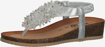 IGI&CO T-Bar Sandals in Silver: front