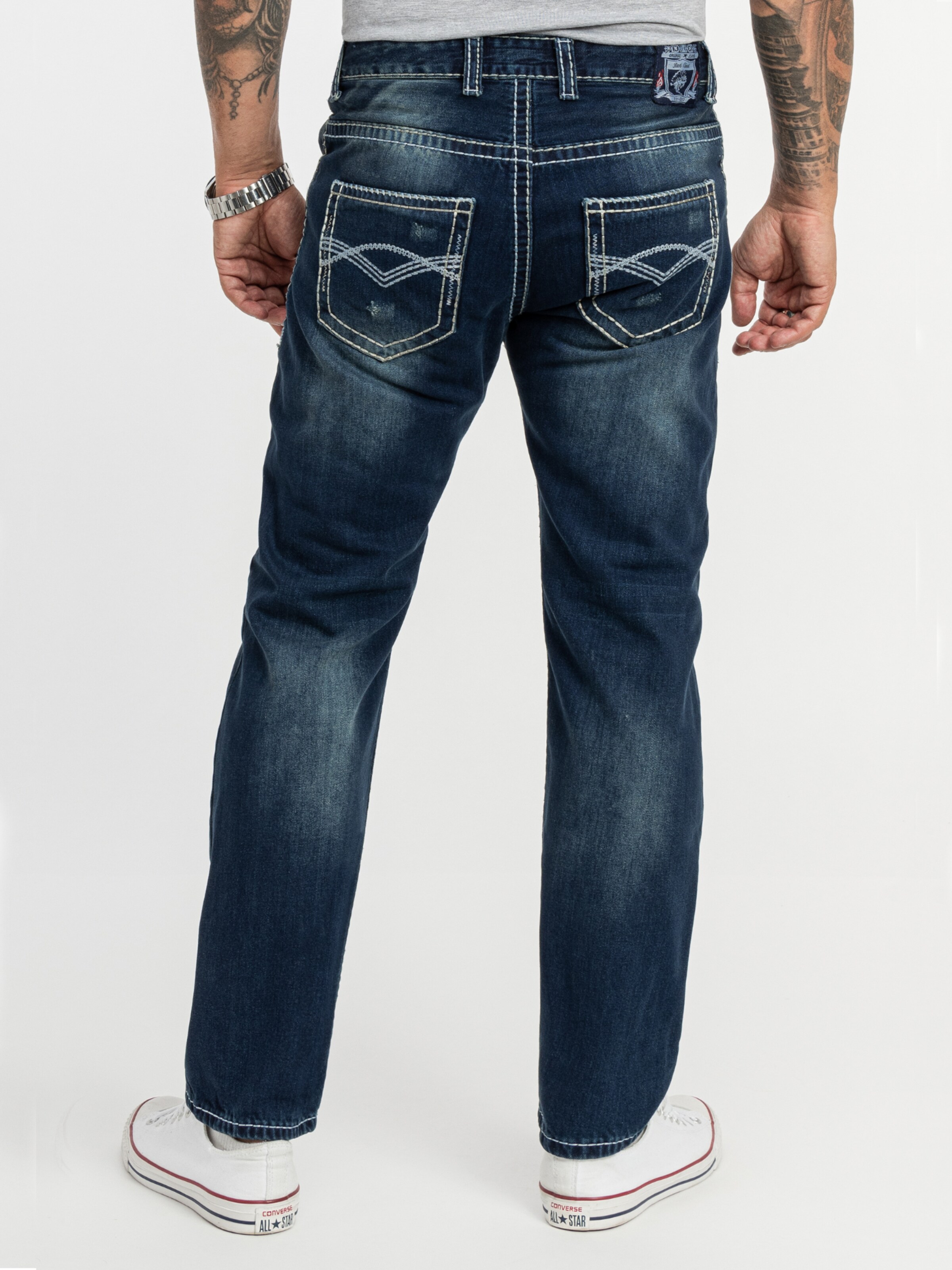Rock Creek Loosefit Jeans in Blau