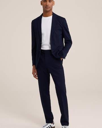 WE Fashion Slim fit Trousers with creases in Blue