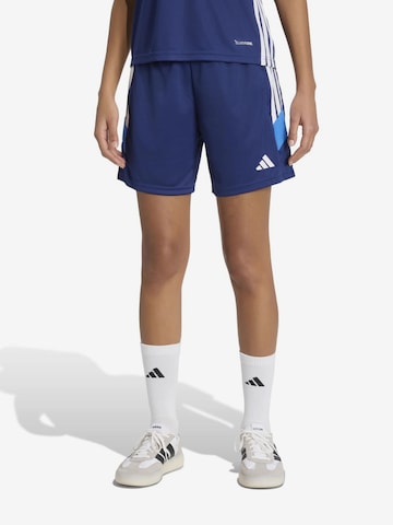 ADIDAS PERFORMANCE Regular Urheiluhousut 'TIRO ES SHO W' värissä sininen: etupuoli