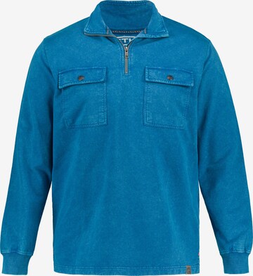 STHUGE Sweatshirt in Blauw: voorkant