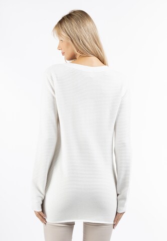 usha WHITE LABEL Knit cardigan in White