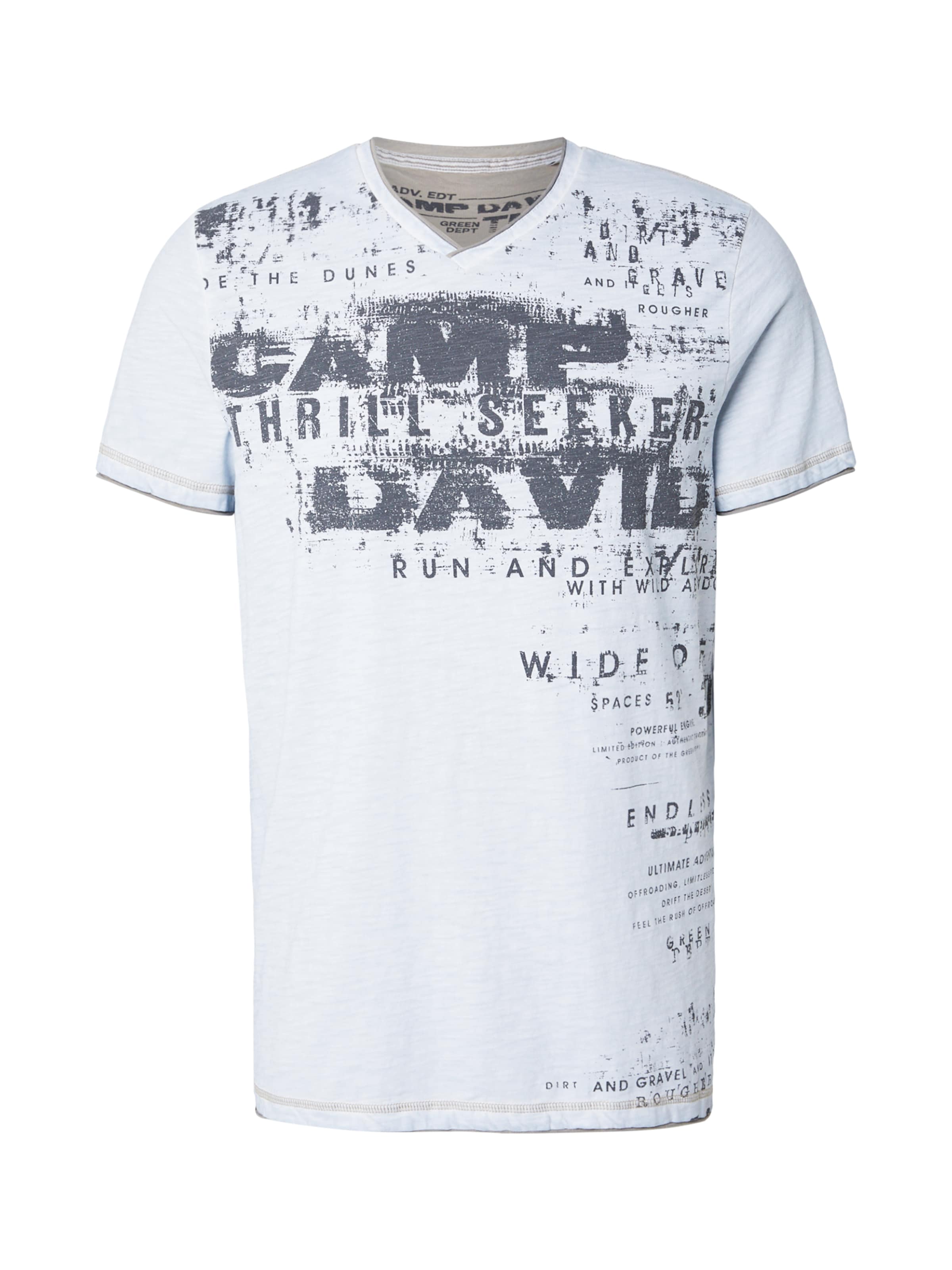 CAMP DAVID - Camiseta 'Dune Crusher' en azul: frente