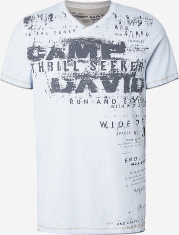 CAMP DAVID - Camiseta 'Dune Crusher' en azul: frente