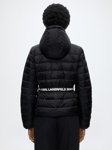 KARL LAGERFELD JEANS - Chaqueta de entretiempo en negro: frente