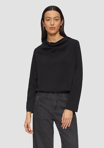 s.Oliver BLACK LABEL Shirt in Zwart: voorkant