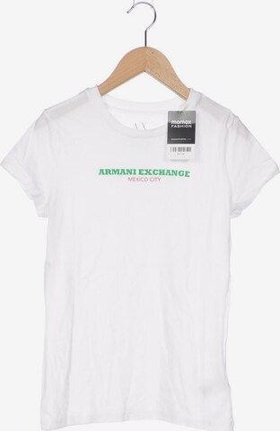 ARMANI EXCHANGE T-Shirt M in Weiß: predná strana