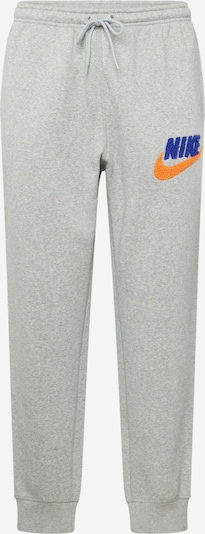 Nike Sportswear Hlače 'CLUB BB' u ultra morsko plava / siva melange / narančasta, Pregled proizvoda
