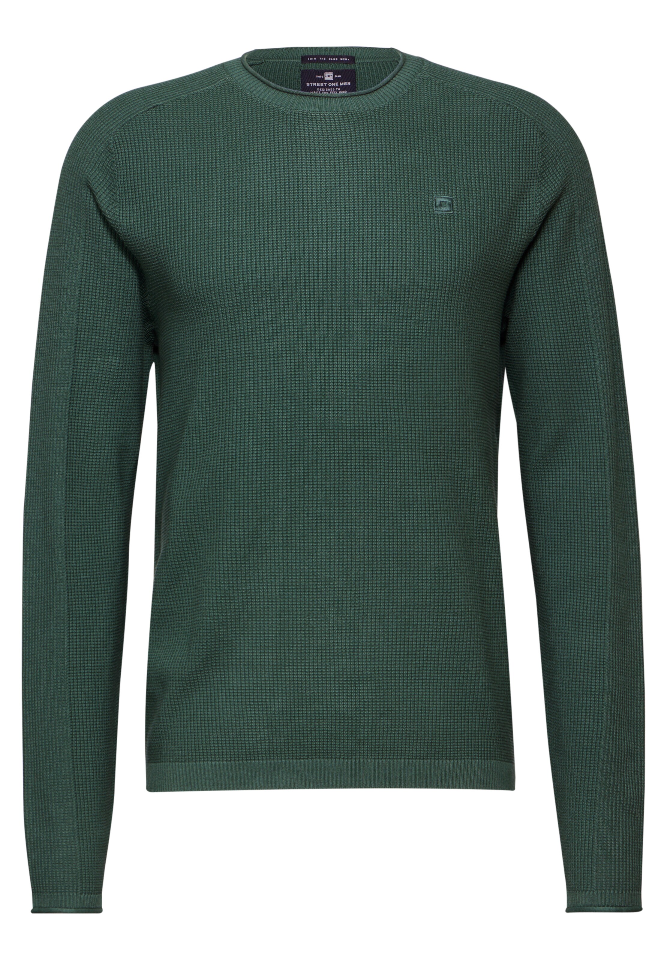 Street One MEN Sweater in Green: front