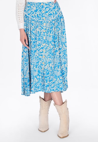 usha FESTIVAL - Falda en azul: frente