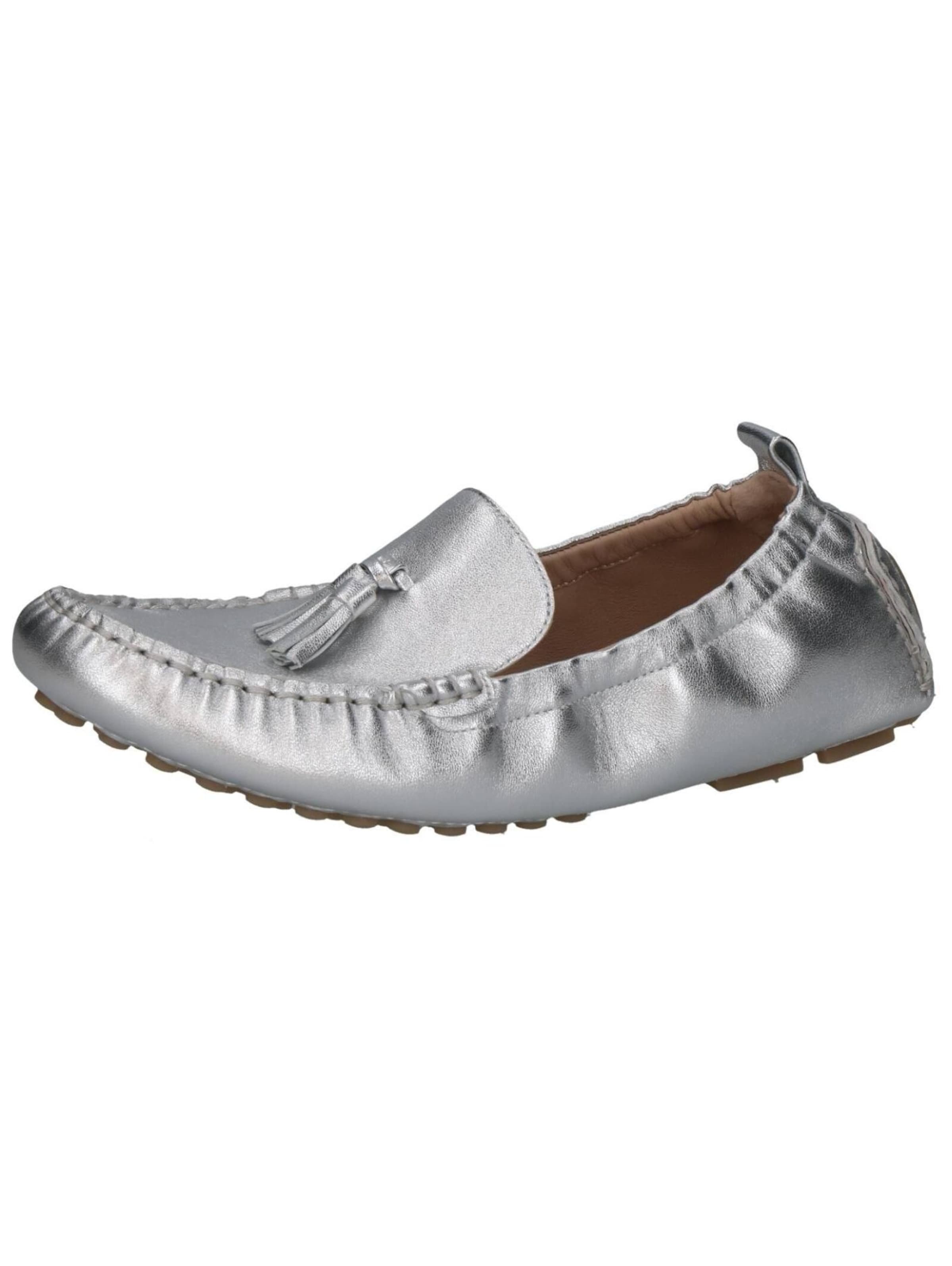 Mocassin PETER KAISER en argent : devant