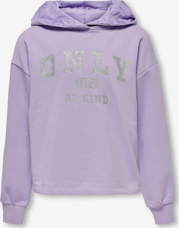 KIDS ONLYSweater majica 'Wendy' - ljubičasta boja: prednji dio